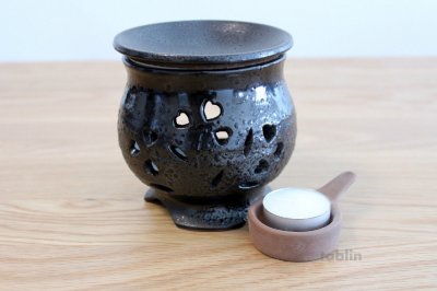 Photo1: Tokoname ware Japanese green tea aroma Tea Incense Burner
