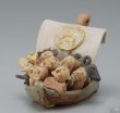 Photo3: Shigaraki pottery Japanese doll Seven Deities of Good Fortune H125mm (3)