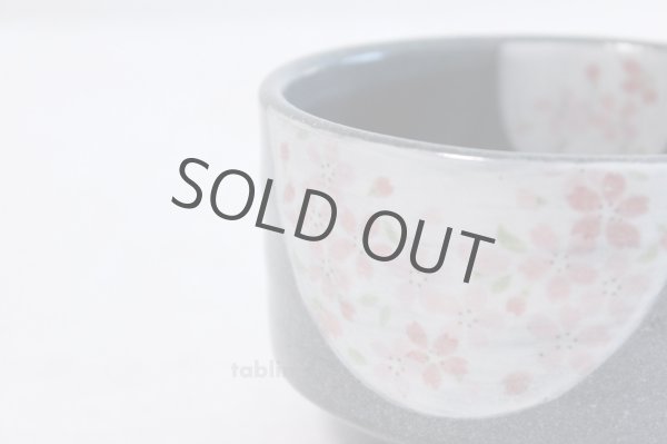 Photo4: Tokoname ware Japanese tea bowl Sakura haimon chawan Matcha Green Tea (4)