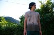 Photo2: Natural and Hand dyes Mitsuru unisexed T-shirt made in Japan kakishibu swallow (2)