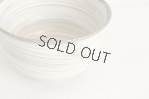 Photo4: Mino yaki ware Japanese tea bowl waritakadai hakeme chawan Matcha Green Tea  (4)