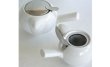 Photo3: Japanese ceramics Kyusu tea pot ZEROJAPAN white 230ml (3)