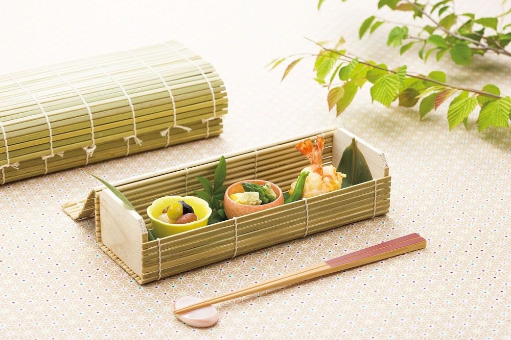 Japanese Bento Lunch Box Serving Plate tray Natural wood bamboo size:S set  of 5 - tablinstore