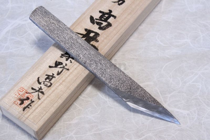 Kiridashi Kogatana Wood Grain Takao Shibano Japanese Woodworking Knife Yasuki White 2 57mm Tablinstore