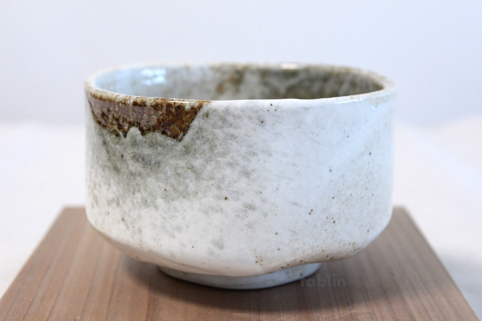 Mino Ware Japanese Handcrafted Matcha Tea Bowl Brown, Matcha Tea Cup Ceremony, Authentic Pottery, Hagoromo Chawan
