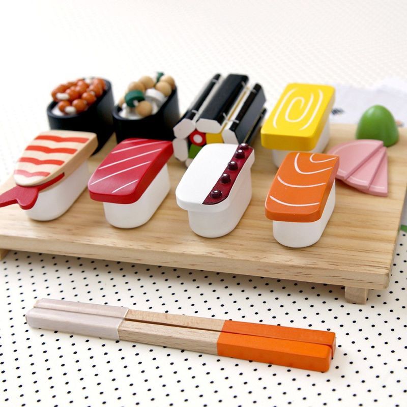 Japanese Natural Wooden yc Japanese sushi roll tool set W26cm
