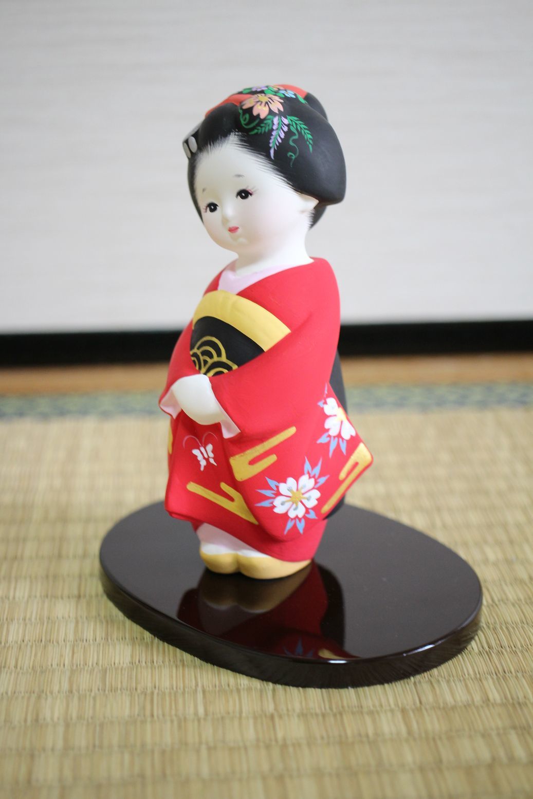 Hakata doll Japanese figurine maiko iro Genkei H14.5cm color var.