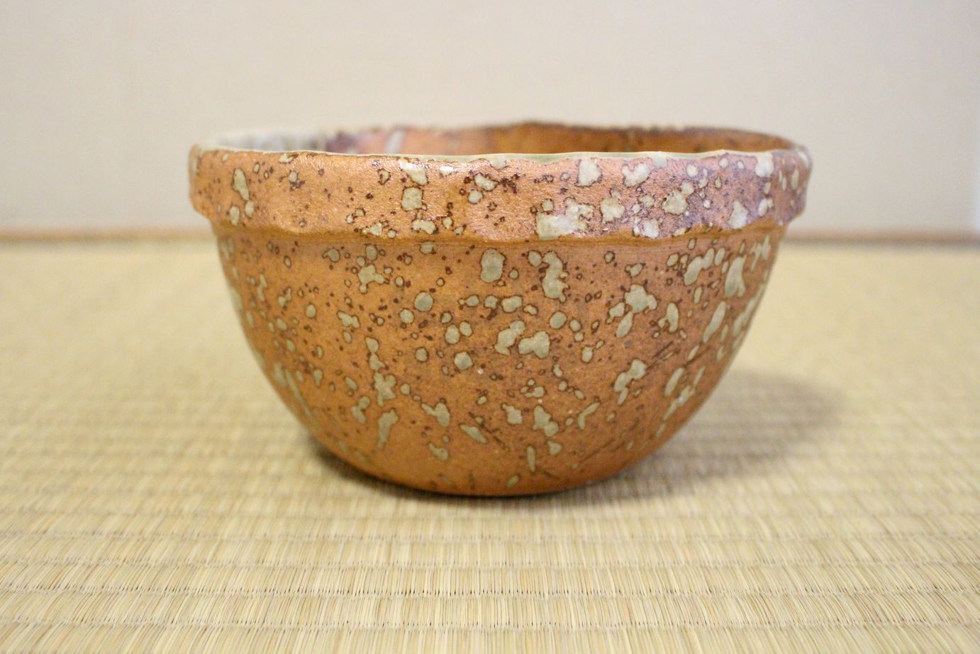 1-2579 Ikebana Flower vase Roumatsu Natsume Shigaraki Japanese Ceramic Ware 
