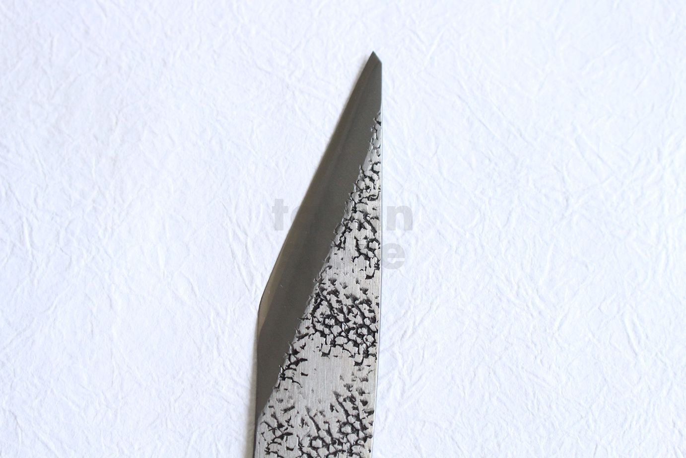 Wood Carving Chisel knife Okeya Fujimaki kurouchi Hira white 2 steel BW12mm