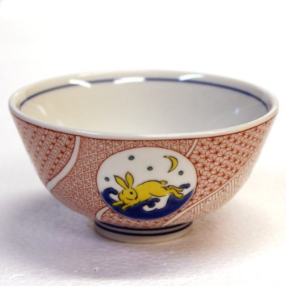 Kutani porcelain Japanese rice noodle bowl var. patterns H5.5cm